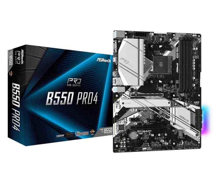 ASRock B550 PRO4 ATX Motherboard — RB Tech & Games