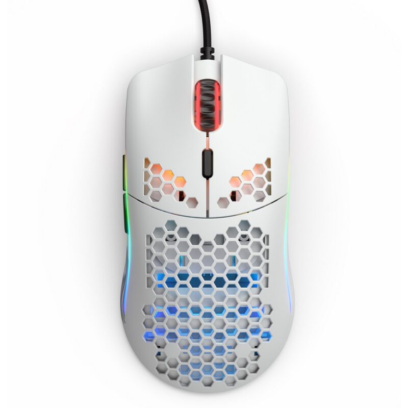 Modolo Mouse Glorious Model O Minus RGB Gaming Mouse – Matte White | RB Tech & Games