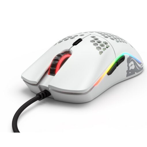 Modolo Mouse Glorious Model O Minus RGB Gaming Mouse – Matte White | RB Tech & Games