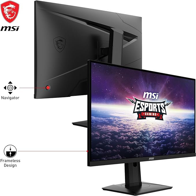 MSI G274QPX, 27" 240Hz, Rapid IPS, QHD (2560x1440) G-Sync Compatible ...