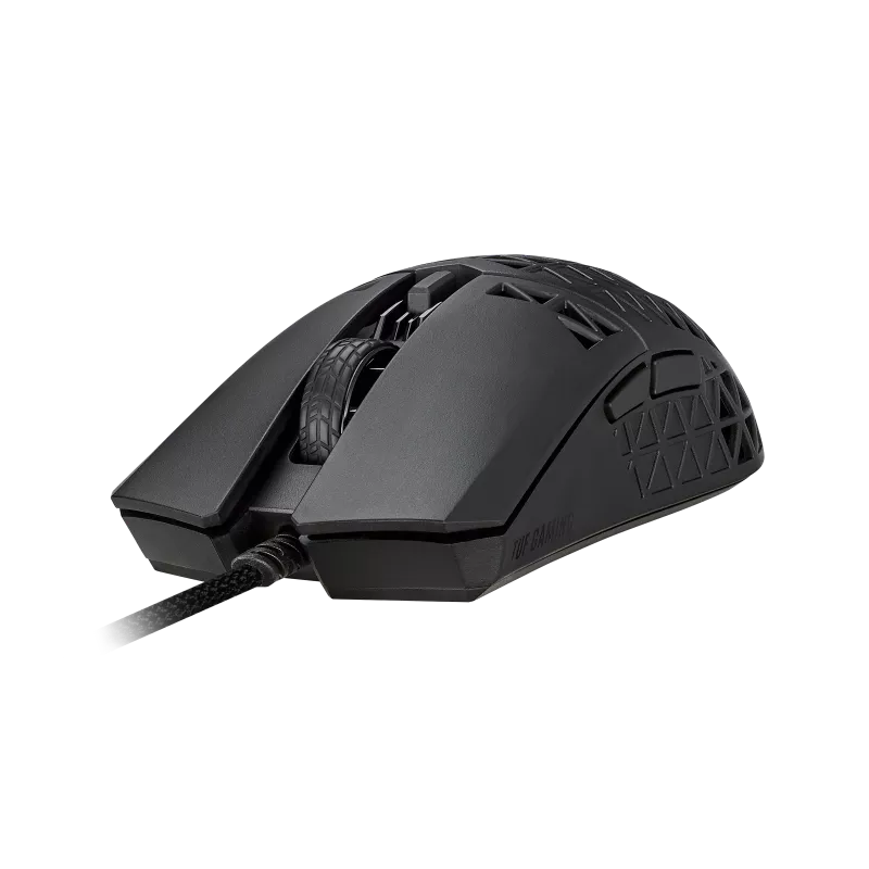 thumbnail interactive-video image 1 of ASUS TUF Gaming M4 Air Gaming Mouse, Ultra Lightweight, 1.6 Oz (47 G), 16,000 Dpi, 6 Programmable Buttons, IPX6 Water Resistant, Antibacterial, Wired... 1 of 12