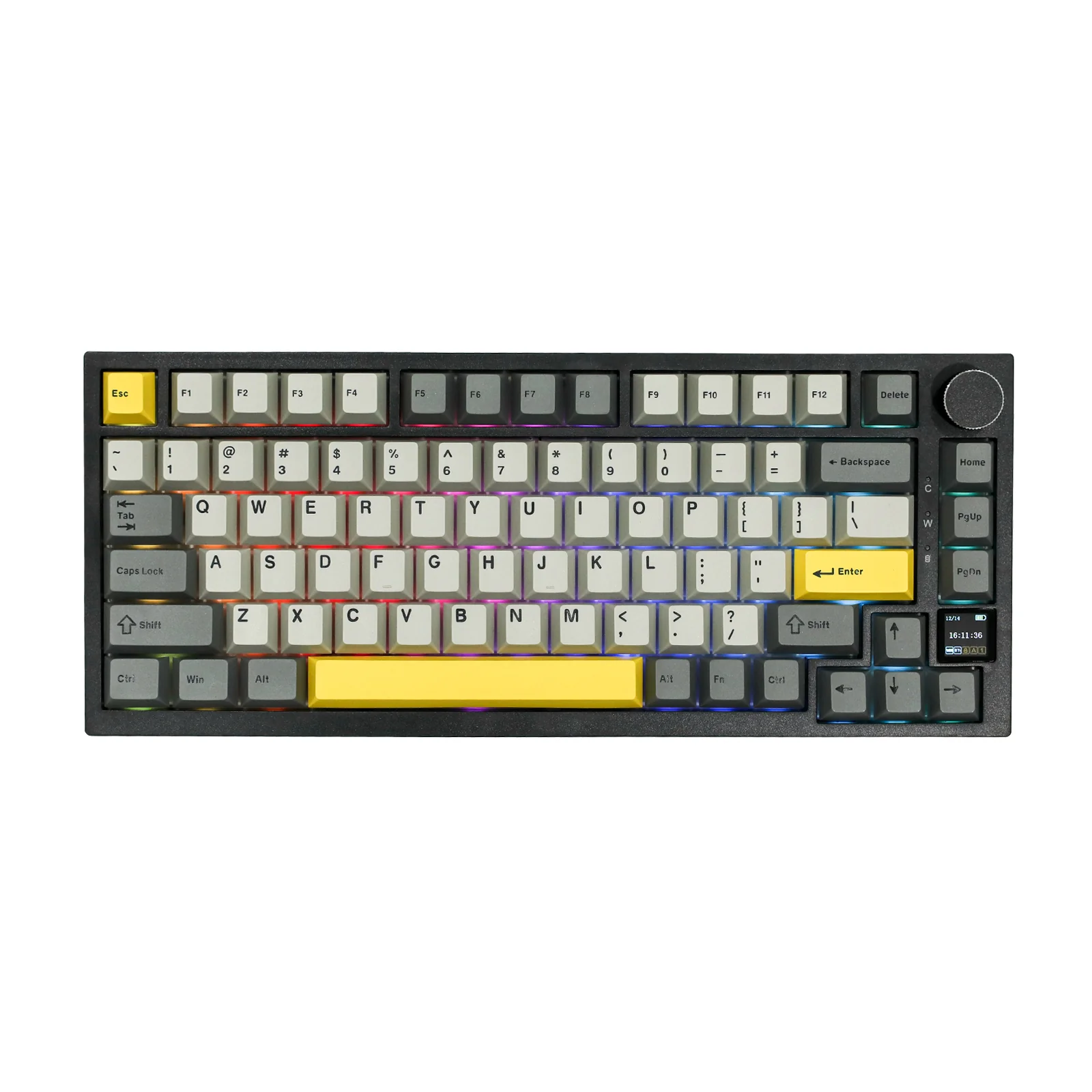 Ajazz AK820 Pro TKL Wireless RGB Mechanical Keyboard Grey White 