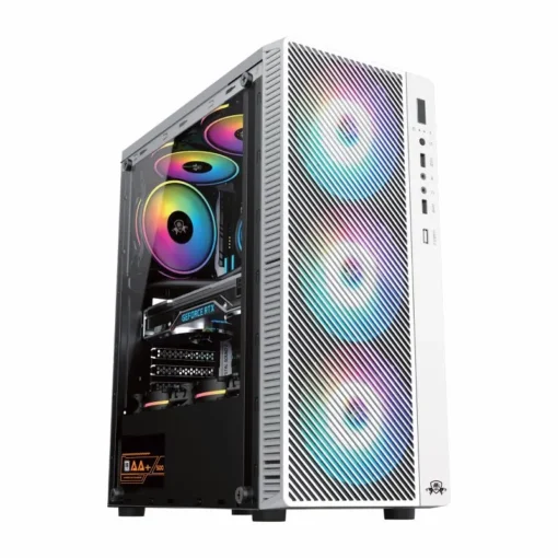 AA-Tigers Fury ATX Gaming Case - Black/White | RB Tech & Games