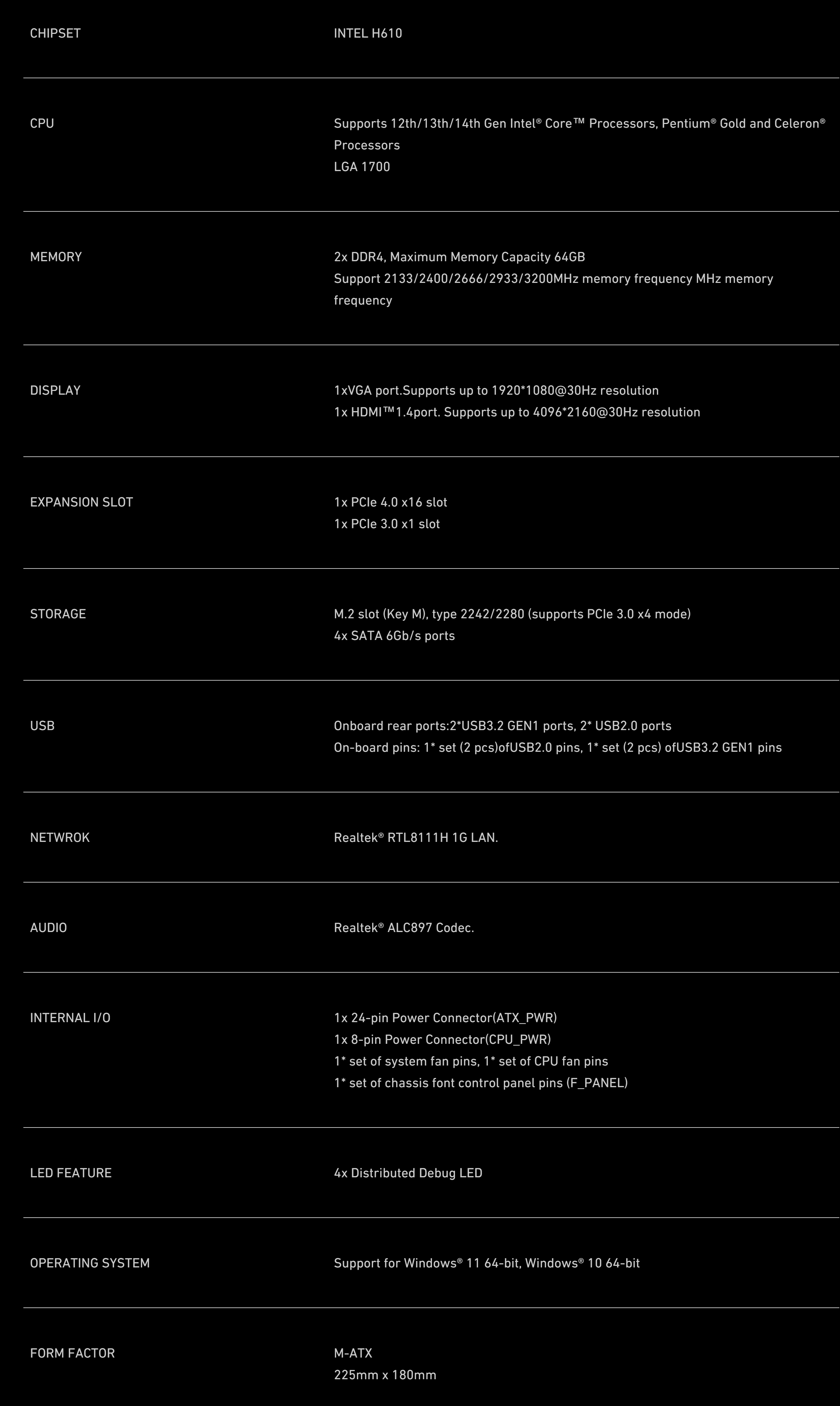 MAXSUN H610M 666 WIFI6 ARGB