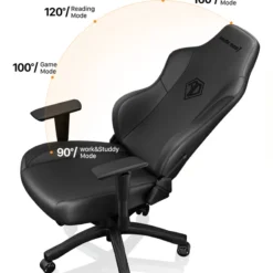 ANDASEAT PHANTOM 3 BLACK LEATHER