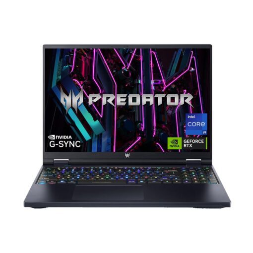 Acer Predator Helios 16 (PH16-71-948L), Intel Core i9 13th Gen, 32GB RAM, 1TB SSD, RTX 4080, 16" QHD+ IPS 240Hz Display, Windows 11 Home, Abyssal Black - USED