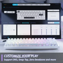 ATTACK SHARK X68 HE WHITE CONTOURS