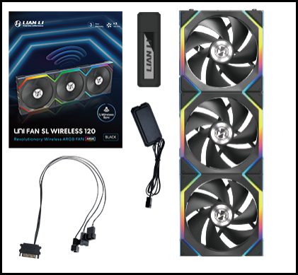 LIAN LI UNI FAN SL WIRELESS 120 BLACK