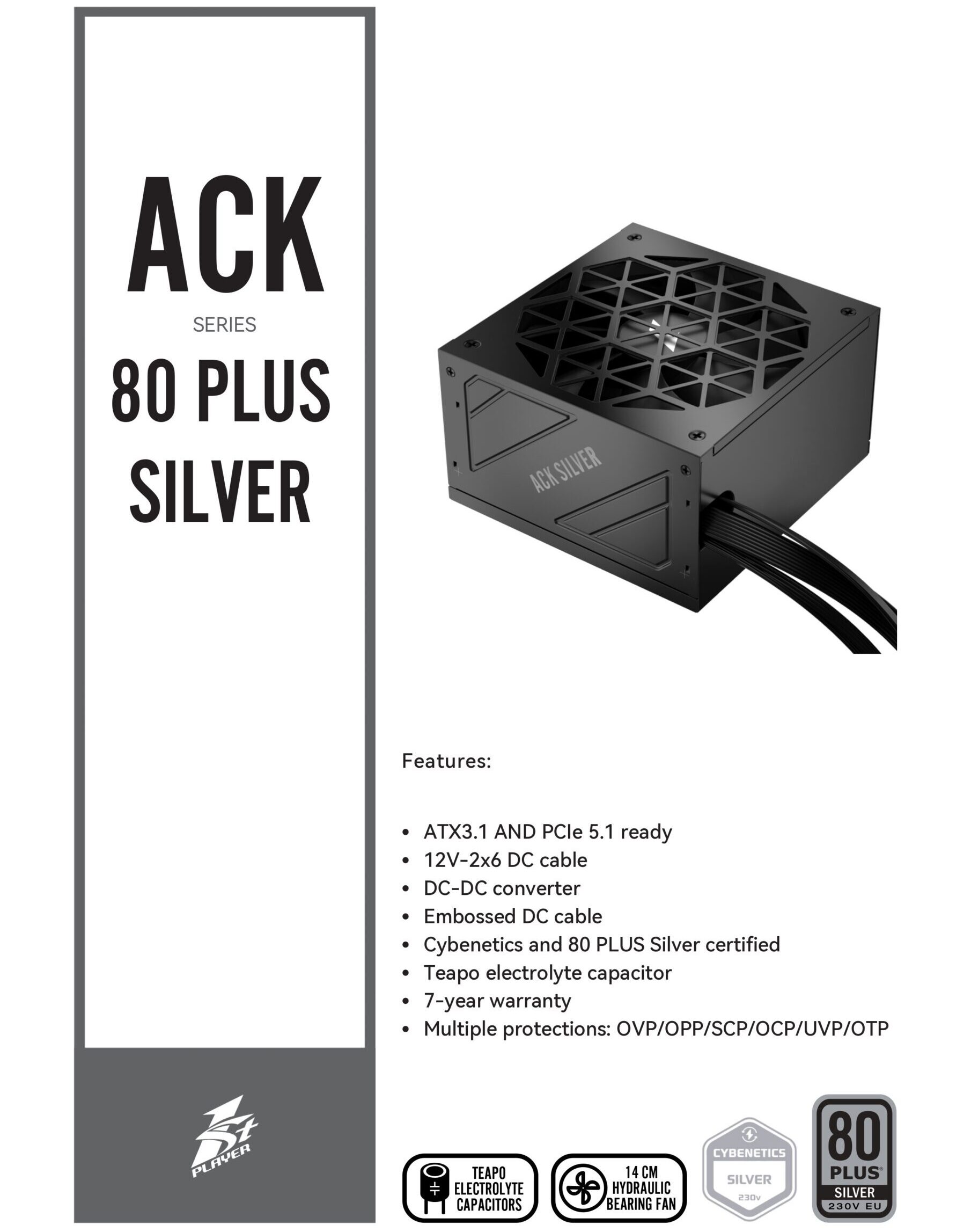 1ST PLAYER ACK SILVER SPECS