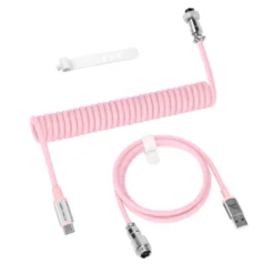 ATTACK SHARK C01PRO COILED CABLE PINK