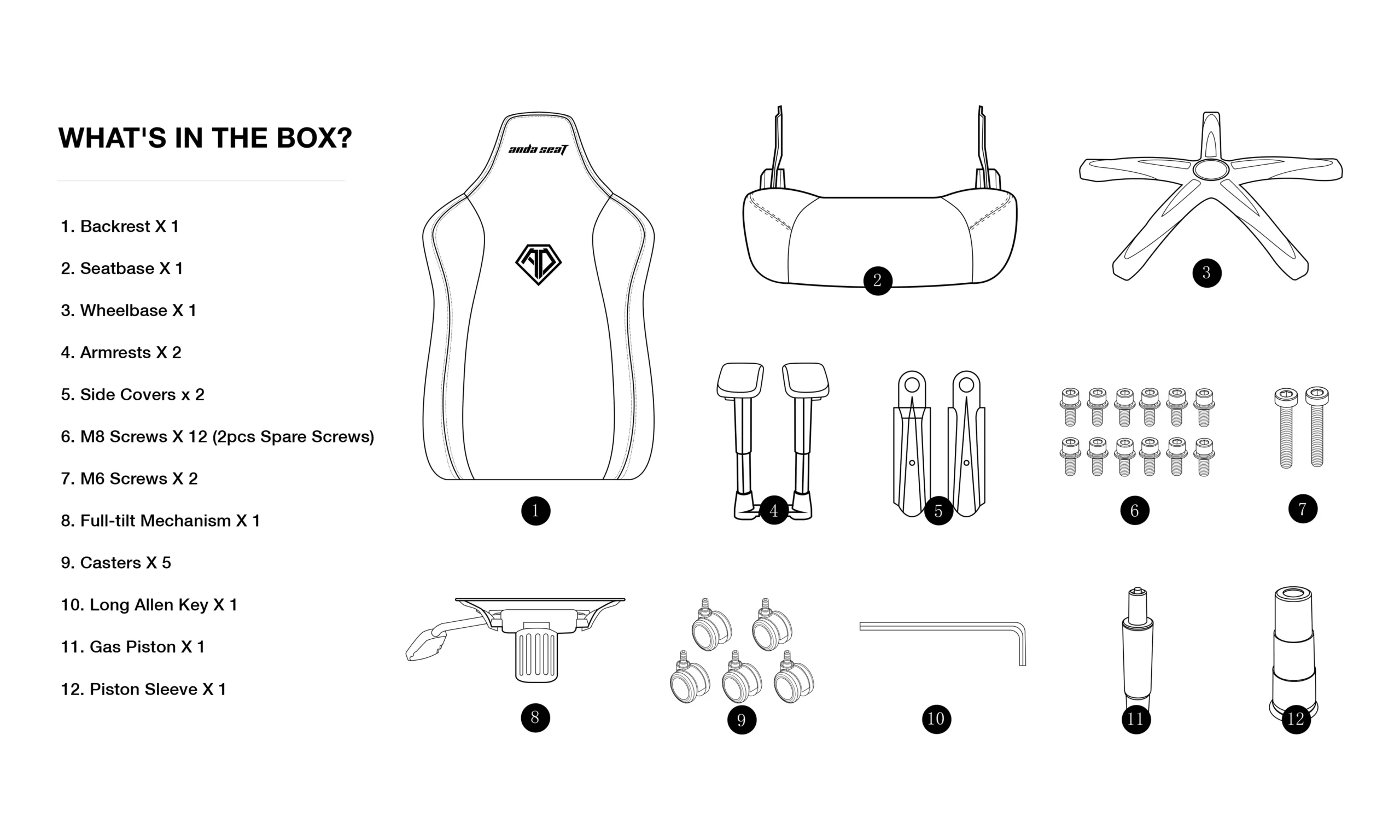 ANDASEAT NOVIS LARGE SPECS