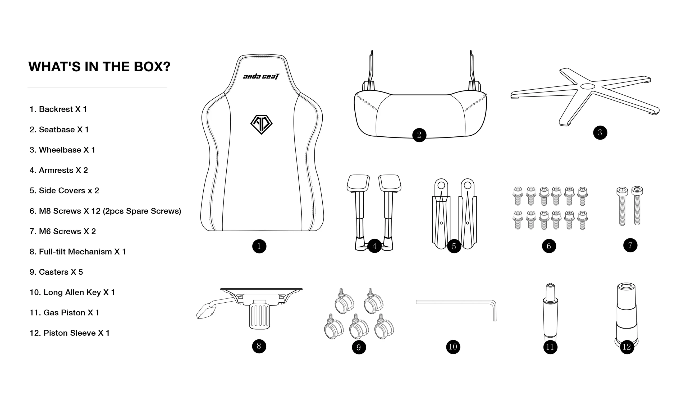 ANDASEAT NOVIS XL SPECS
