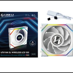 LIAN LI UNI FAN SL WIRELESS LCD 120 REVERSE BLADE WHITE