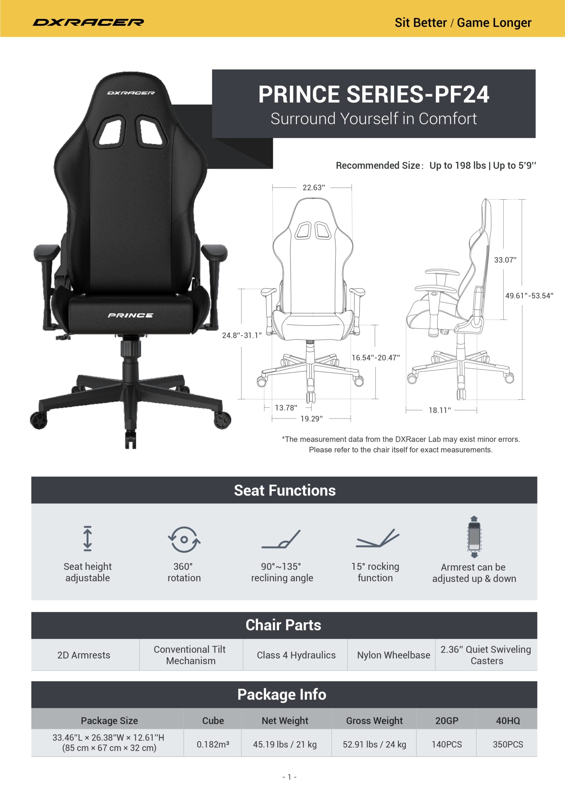 DXRACER PRINCE SERIES INTRO