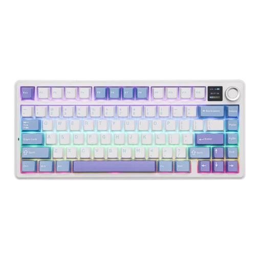 AULA F75 MAX LIGHT BLUE WHITE PURPLE