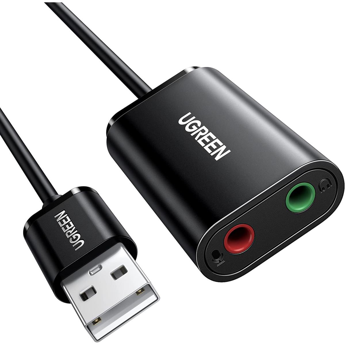 UGREEN 30724 USB to Audio Jack Sound Card Adapter – 3.5mm Headphone and Microphone Price in Pakistan - Buy Online