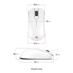 BENQ ZOWIE S2-DW GLOSSY WHITE