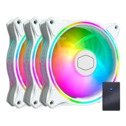 COOLER MASTER MASTERFAN MF120 HALO WHITE (PACK OF 3)