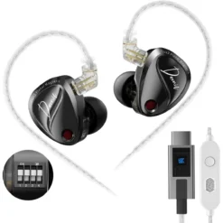 KZ DUONIC BLACK USB-C BASS IMPROVED VERSION WITH SWITCHES
