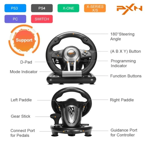 PXN V3 Pro | Gaming Steering Wheel with Pedals | Price in Pakistan | RB ...
