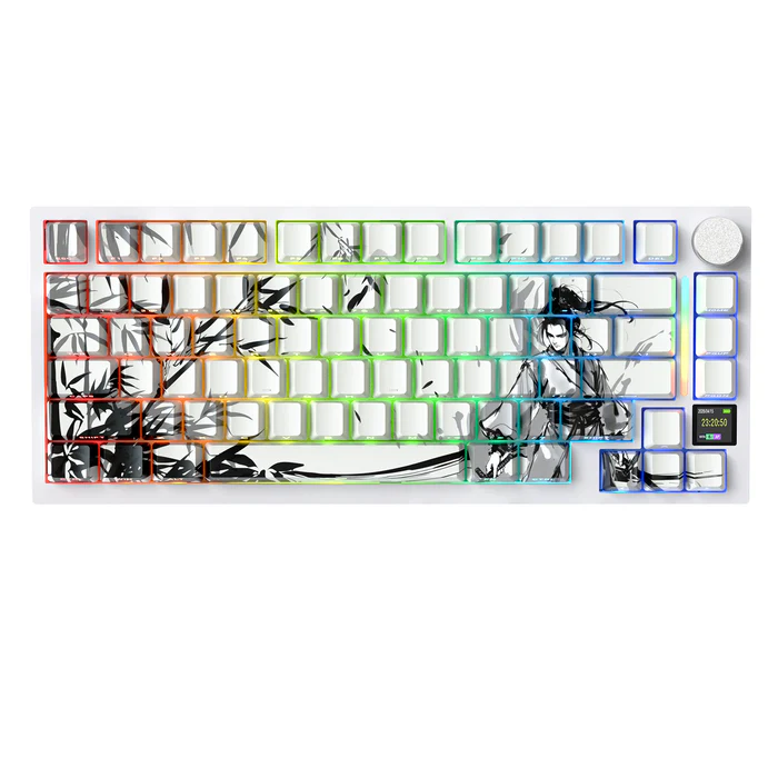 Attack Shark X820Ultra 75% Wireless RGB Mechanical Gaming Keyboard – Star White/Star Black/Moonlit Night/White Contours/Dark Warrior (Gift Switch/Shark Switch) image 5