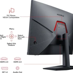 Koorui G2411P, 24″ (1920×1080) FHD 200Hz 1ms, IPS Gaming Monitor - image 2