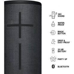 Logitech Ultimate Ears Megaboom 3 Portable Wireless Bluetooth Speaker – Sunset Black/Sunset Red (Open Box) - image 4