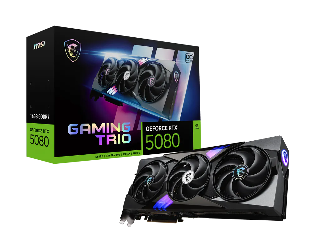 MSI GeForce RTX 5080 Gaming Trio OC 16GB Graphics Card Price in Pakistan