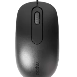 Rapoo N200 Wired Optical Mouse - Black