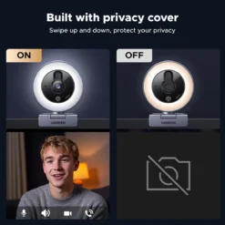UGREEN 65857 2K USB Webcam with Ring Light - image 6