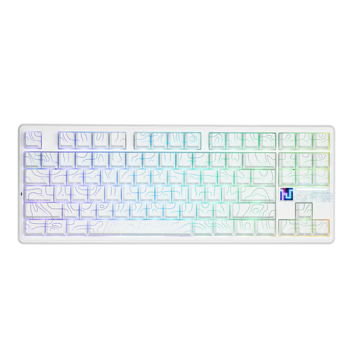 AULA F87 PRO V2 WHITE CONTOURS