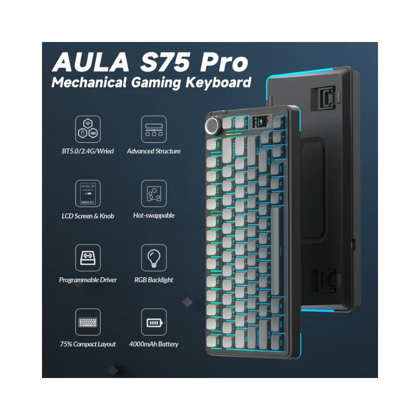 AULA S75 PRO GRADIENT GRAY