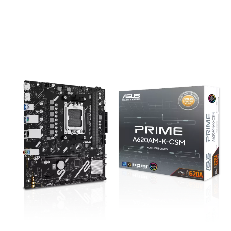 Asus Prime A620AM-K-CSM M-ATX AM5 DDR5 Gaming Motherboard Price in Pakistan