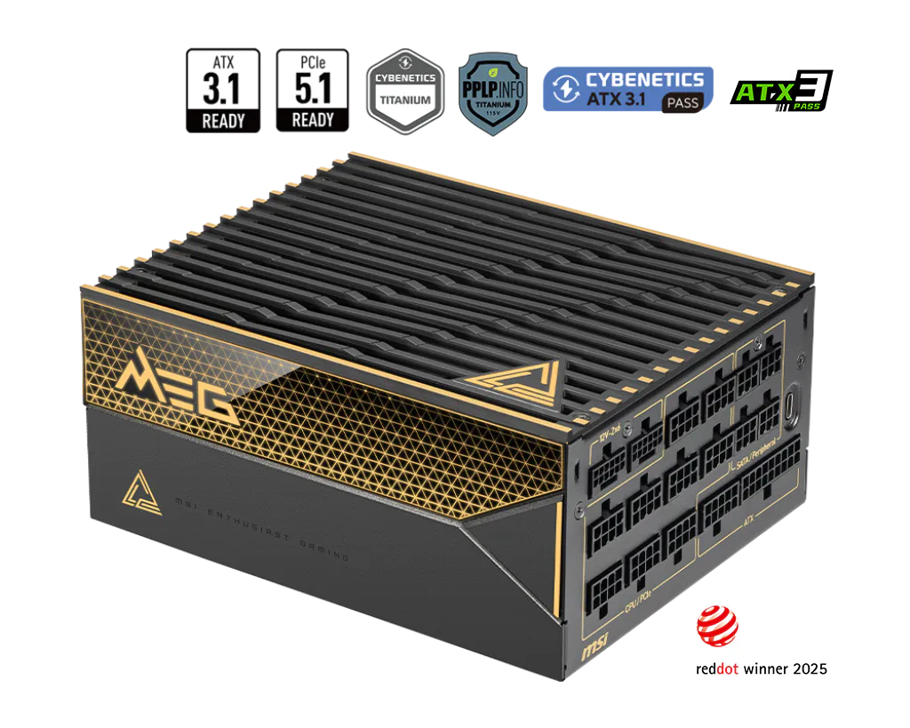 MSI MEG Ai1600T PCIE5 1600W 80 PLUS Titanium Certified Fully Modular ATX Power Supply Price in Pakistan
