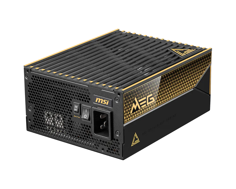 MSI MEG Ai1600T PCIE5 1600W 80 PLUS Titanium Certified Fully Modular ATX Power Supply image 2