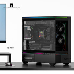 Thermalright TL-M10 Mid-Tower ARGB M-ATX Gaming Case – Black/White (4x ARGB Fan) - image 3