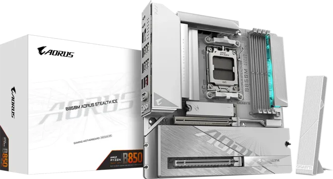 GIGABYTE B850M AORUS STEALTH ICE