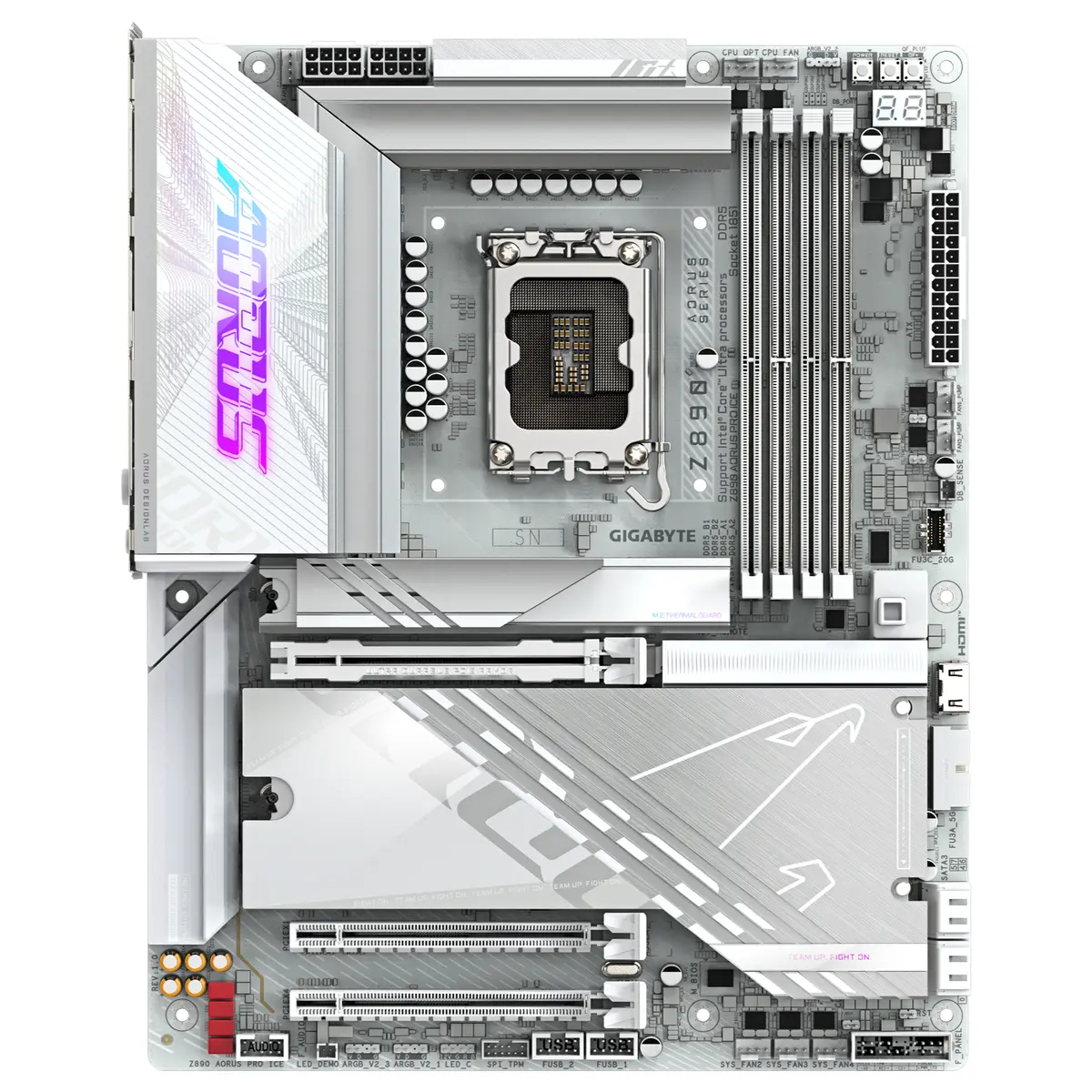 Gigabyte Z890 Aorus Pro Ice ATX LGA1851 DDR5 Gaming Motherboard image 2