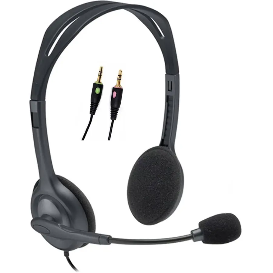 Logitech H110 3.5mm Dual Plug Wired Stereo Headset – Black Price in Pakistan