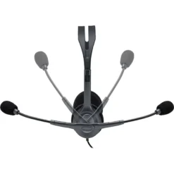 Logitech H110 3.5mm Dual Plug Wired Stereo Headset – Black - image 2