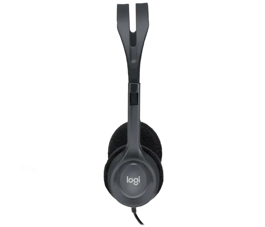 Logitech H111 3.5mm Wired Stereo Headset – Black image 2
