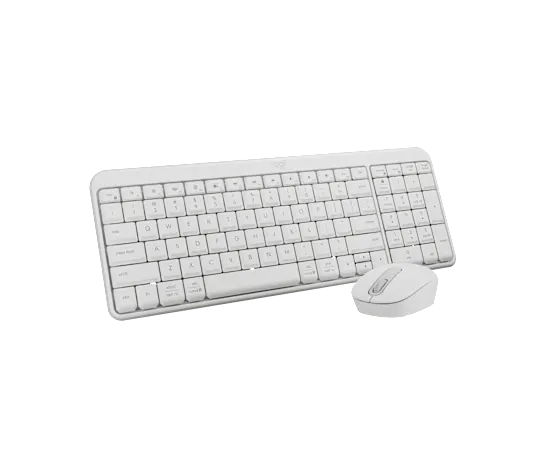 Logitech MK250 Compact Bluetooth Wireless Keyboard & Mouse Combo – Graphite/Off-White/Rose image 2