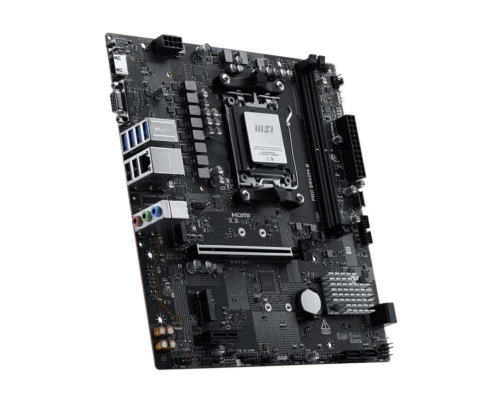 MSI Pro B840M-B M-ATX AM5 DDR5 Gaming Motherboard image 3