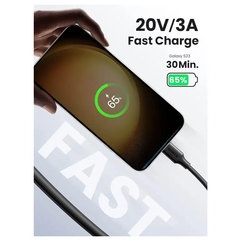 UGREEN 50997 60W USB Type-C Charging Cable – 1 Meter image 2