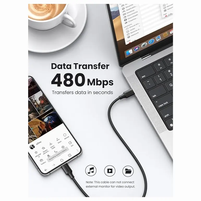 UGREEN 50997 60W USB Type-C Charging Cable – 1 Meter image 4