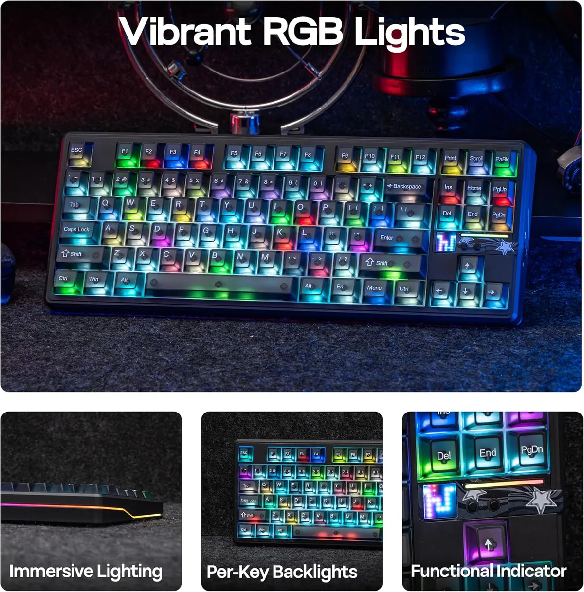 AULA F87 PRO V2 BLACK FROSTED