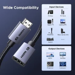UGREEN 95927 Male to Female HDMI Extension Cable (8K@60Hz) – 2 Meter - image 2