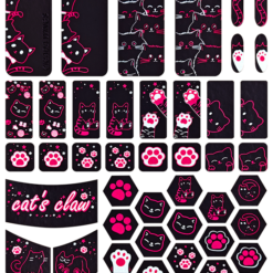 X-RAYPAD CICADA WINGS KITTY SLICKS UNIVERSAL PRE-CUT BLACK KITTY