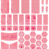 X-RAYPAD CICADA WINGS KITTY SLICKS UNIVERSAL PRE-CUT PINK KITTY