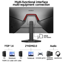 Koorui G2511X, 25″ (1920×1080) FHD 240Hz 1ms, IPS Gaming Monitor - image 2